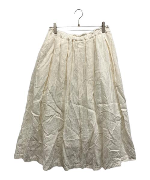 journal standard luxe（ジャーナルスタンダード ラックス）journal standard luxe (ジャーナルスタンダード ラックス) ベルギーリネンスカート アイボリー サイズ:Freeの古着・服飾アイテム