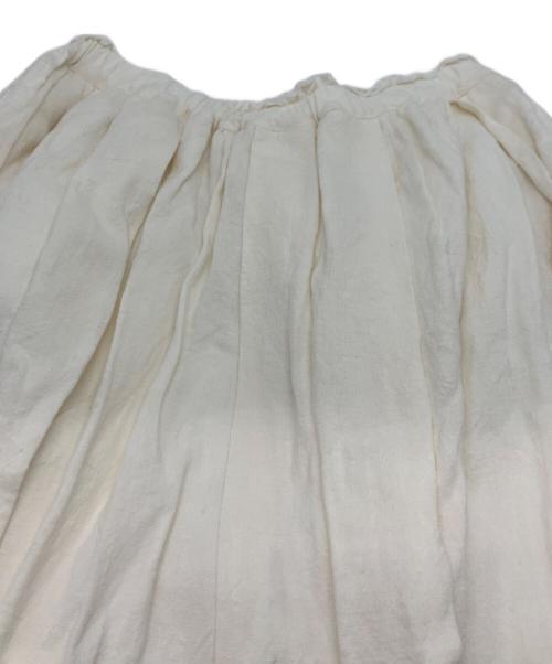 journal standard luxe（ジャーナルスタンダード ラックス）journal standard luxe (ジャーナルスタンダード ラックス) ベルギーリネンスカート アイボリー サイズ:Freeの古着・服飾アイテム