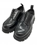 ENFOLDエンフォルド）の古着「EIGHT-HOLES LACE-UP SHOES」｜ブラック