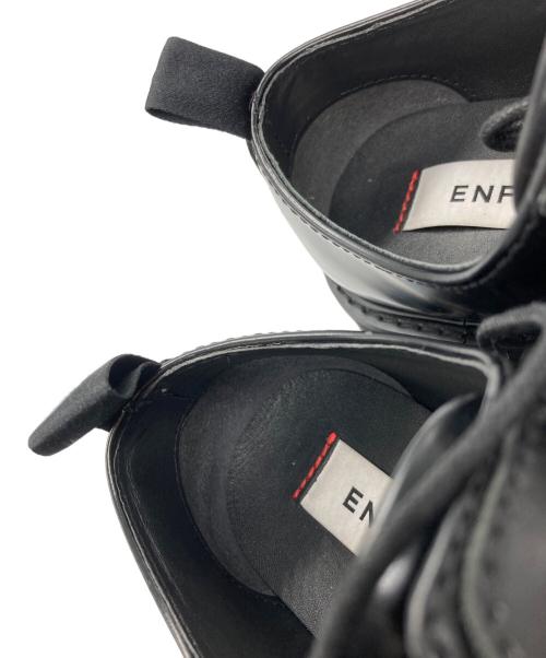 ENFOLD（エンフォルド）ENFOLD (エンフォルド) EIGHT-HOLES LACE-UP SHOES ブラック サイズ:36の古着・服飾アイテム