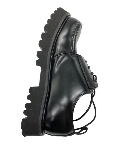 ENFOLD（エンフォルド）ENFOLD (エンフォルド) EIGHT-HOLES LACE-UP SHOES ブラック サイズ:36の古着・服飾アイテム