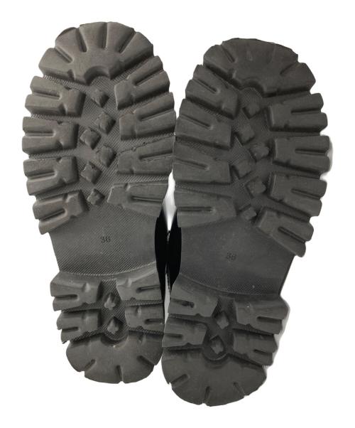 ENFOLD（エンフォルド）ENFOLD (エンフォルド) EIGHT-HOLES LACE-UP SHOES ブラック サイズ:36の古着・服飾アイテム