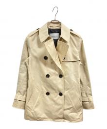 COACH（コーチ）の古着「ソリッドショートトレンチ」｜ベージュ