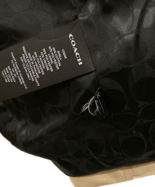 COACH（コーチ）COACH (コーチ) ソリッドショートトレンチ ベージュ サイズ:XSの古着・服飾アイテム