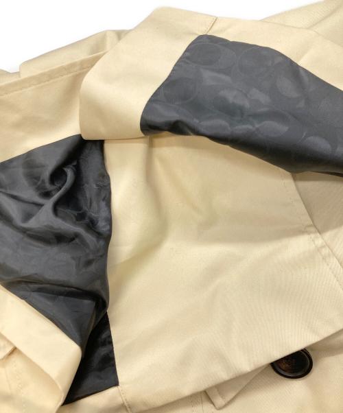 COACH（コーチ）COACH (コーチ) ソリッドショートトレンチ ベージュ サイズ:XSの古着・服飾アイテム