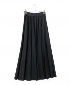 THIRD MAGAZINEサードマガジン）の古着「ジャガードエラスティックプリーツスカート」｜ブラック