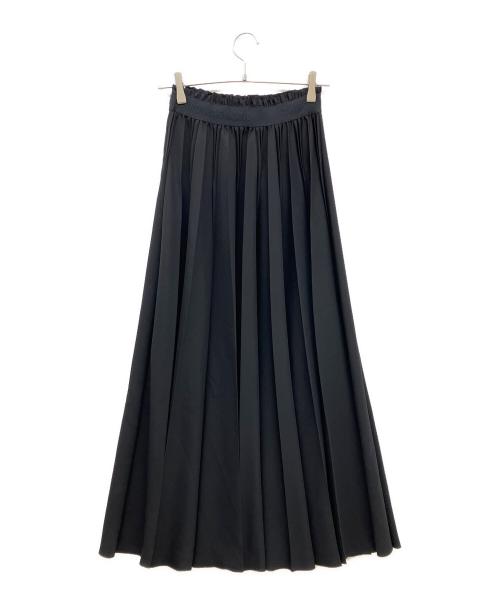 THIRD MAGAZINE（サードマガジン）THIRD MAGAZINE (サードマガジン) ジャガードエラスティックプリーツスカート ブラック サイズ:9の古着・服飾アイテム