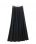 THIRD MAGAZINE（サードマガジン）の古着「ジャガードエラスティックプリーツスカート」｜ブラック