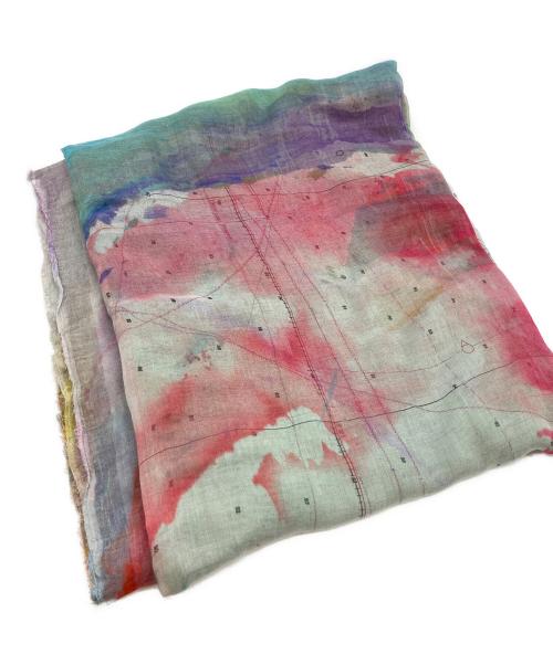 FALIERO SARTI（ファリエロサルティ）FALIERO SARTI (ファリエロサルティ) 地図柄大判ストール マルチカラーの古着・服飾アイテム