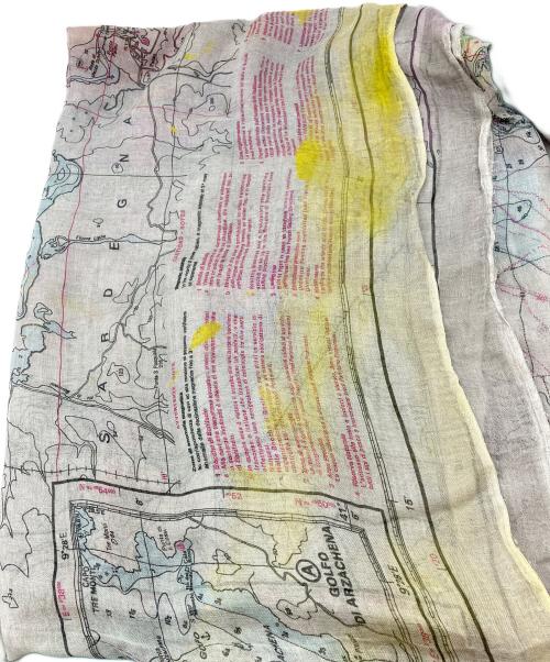FALIERO SARTI（ファリエロサルティ）FALIERO SARTI (ファリエロサルティ) 地図柄大判ストール マルチカラーの古着・服飾アイテム