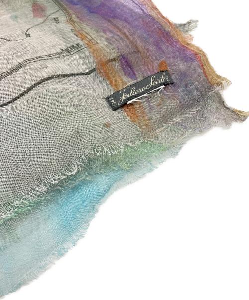 FALIERO SARTI（ファリエロサルティ）FALIERO SARTI (ファリエロサルティ) 地図柄大判ストール マルチカラーの古着・服飾アイテム