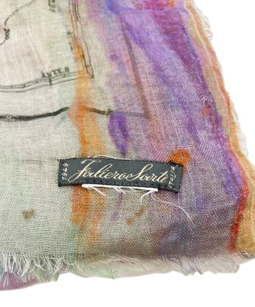 FALIERO SARTI（ファリエロサルティ）FALIERO SARTI (ファリエロサルティ) 地図柄大判ストール マルチカラーの古着・服飾アイテム