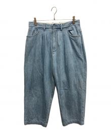 FARAH（ファーラー）の古着「Two Tuck Wide Tapered Pants」｜インディゴ