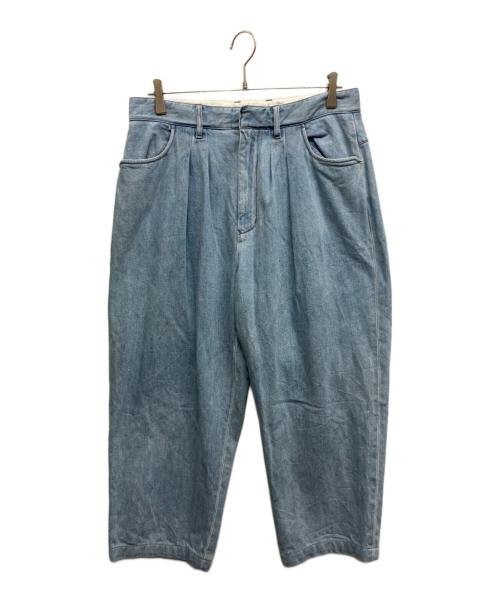 FARAH（ファーラー）FARAH (ファーラー) Two Tuck Wide Tapered Pants インディゴ サイズ:81cmの古着・服飾アイテム