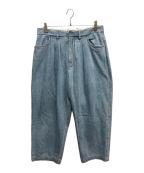 FARAHファーラー）の古着「Two Tuck Wide Tapered Pants」｜インディゴ