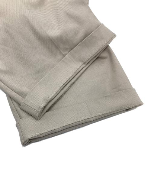 Noble（ノーブル）Noble (ノーブル) TRツイル裏起毛スラックスパンツ　ワイドパンツ　スラックス　オフィスカジュアル　セレモニー ベージュ サイズ:36の古着・服飾アイテム