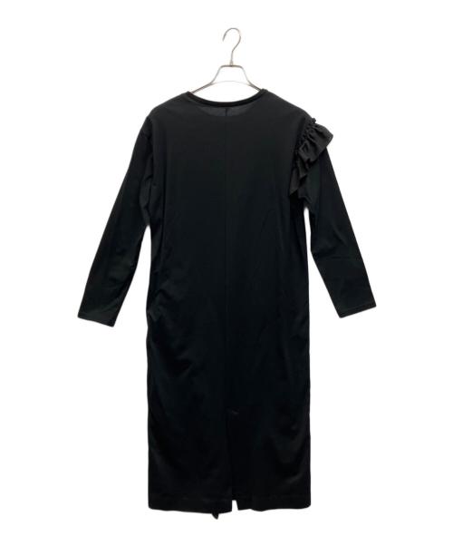 LE CIEL BLEU（ルシェルブルー）LE CIEL BLEU (ルシェルブルー) フリルワンピース ブラック サイズ:36 未使用品の古着・服飾アイテム