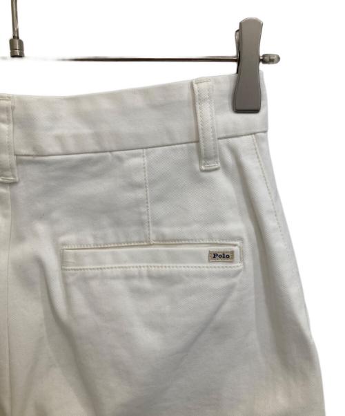 POLO RALPH LAUREN（ポロ・ラルフローレン）POLO RALPH LAUREN (ポロ・ラルフローレン) ワイドレッグチノパンツ ホワイト サイズ:2の古着・服飾アイテム