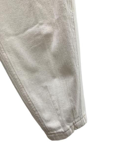 POLO RALPH LAUREN（ポロ・ラルフローレン）POLO RALPH LAUREN (ポロ・ラルフローレン) プリーテッドコットンヘリンボーンパンツ ホワイトの古着・服飾アイテム