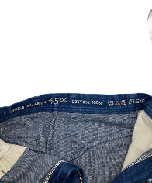 45R（フォーティファイブ・アール）45R (フォーティファイブ・アール) ホースハイドパッチインディゴデニムパンツ インディゴ サイズ:26の古着・服飾アイテム