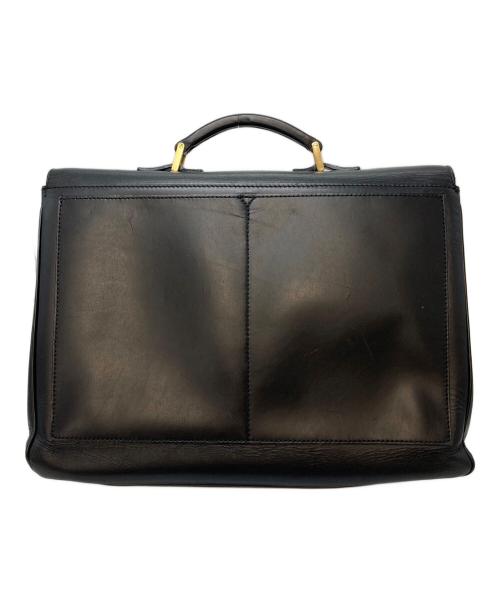 GIORGIO ARMANI（ジョルジョアルマーニ）GIORGIO ARMANI (ジョルジョアルマーニ) レザーブリーフケース　ビジネスバッグ ブラック サイズ:実寸参照の古着・服飾アイテム
