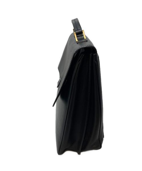 GIORGIO ARMANI（ジョルジョアルマーニ）GIORGIO ARMANI (ジョルジョアルマーニ) レザーブリーフケース　ビジネスバッグ ブラック サイズ:実寸参照の古着・服飾アイテム