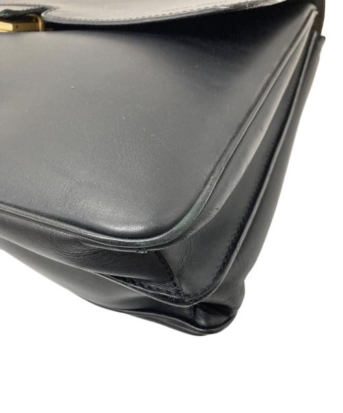 GIORGIO ARMANI（ジョルジョアルマーニ）GIORGIO ARMANI (ジョルジョアルマーニ) レザーブリーフケース　ビジネスバッグ ブラック サイズ:実寸参照の古着・服飾アイテム