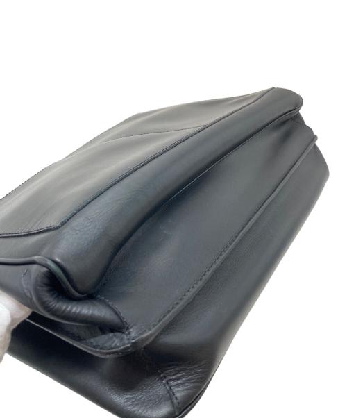 GIORGIO ARMANI（ジョルジョアルマーニ）GIORGIO ARMANI (ジョルジョアルマーニ) レザーブリーフケース　ビジネスバッグ ブラック サイズ:実寸参照の古着・服飾アイテム