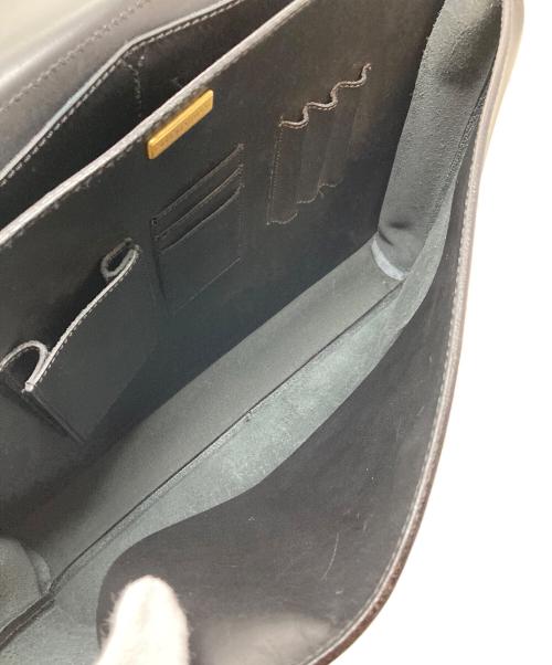 GIORGIO ARMANI（ジョルジョアルマーニ）GIORGIO ARMANI (ジョルジョアルマーニ) レザーブリーフケース　ビジネスバッグ ブラック サイズ:実寸参照の古着・服飾アイテム