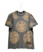 LOUIS VUITTON×Christopher Nemethルイ ヴィトン×クリストファーネメス）の古着「Christopher Nemeth Rope Pattern Cotton T-Shirt/クリストファー・ネメス ロープ柄 コットンTシャツ」｜グレー