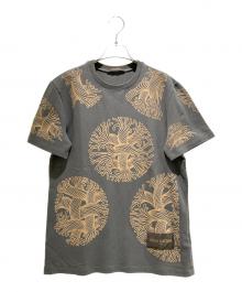 LOUIS VUITTON×Christopher Nemeth（ルイ ヴィトン×クリストファーネメス）の古着「Christopher Nemeth Rope Pattern Cotton T-Shirt/クリストファー・ネメス ロープ柄 コットンTシャツ」｜グレー