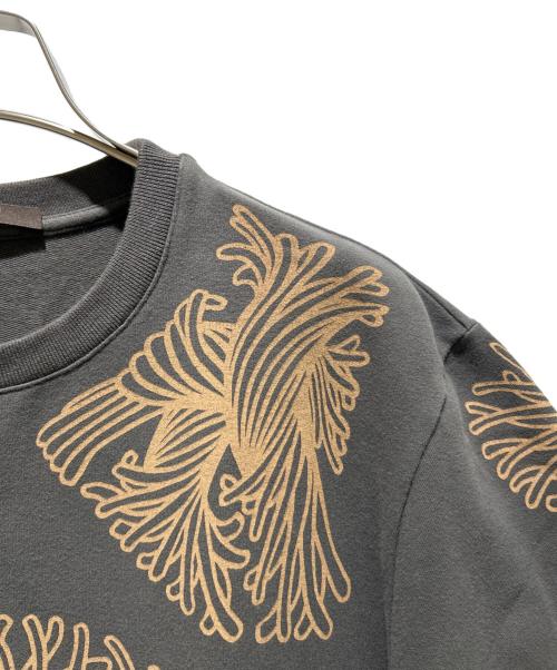 LOUIS VUITTON（ルイ ヴィトン）LOUIS VUITTON Christopher Nemeth Christopher Nemeth Rope Pattern Cotton T-Shirt/クリストファー・ネメス ロープ柄 コットンTシャツ グレー サイズ:Mの古着・服飾アイテム