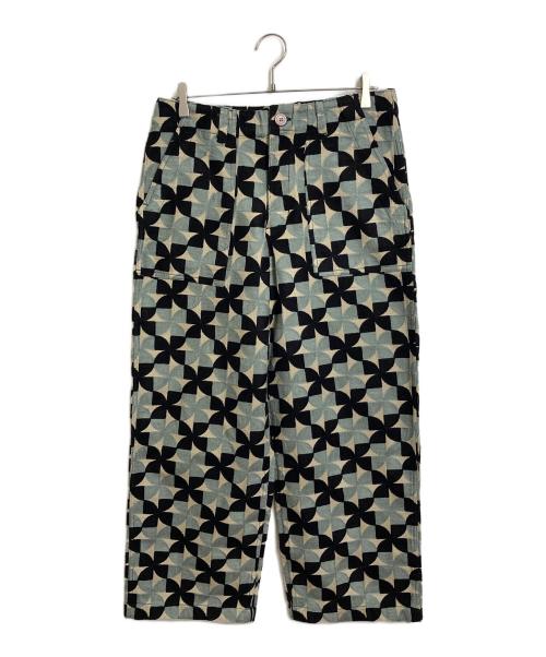 Niche.（ニッチ）Niche. (ニッチ) パッチワークパンツ　コットンパンツ ブルー サイズ:Mの古着・服飾アイテム