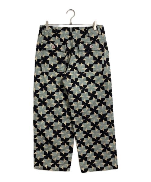 Niche.（ニッチ）Niche. (ニッチ) パッチワークパンツ　コットンパンツ ブルー サイズ:Mの古着・服飾アイテム