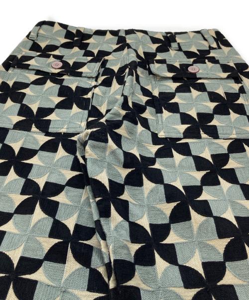 Niche.（ニッチ）Niche. (ニッチ) パッチワークパンツ　コットンパンツ ブルー サイズ:Mの古着・服飾アイテム