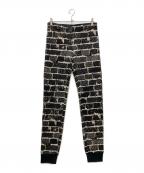 Jean Paul GAULTIERジャンポールゴルチェ）の古着「転写プリント総柄スウェットパンツ」｜ブラック