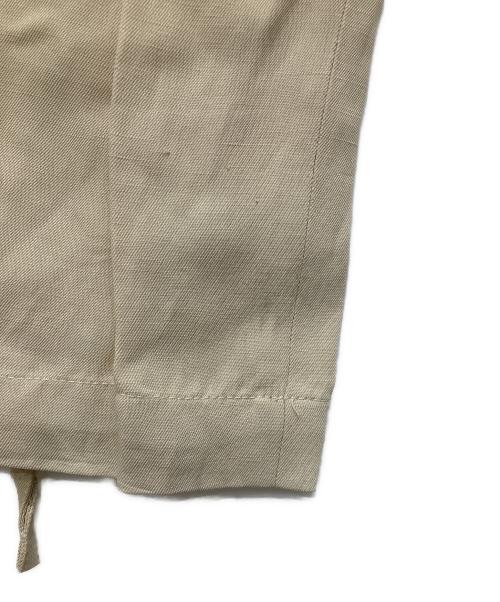 Jean Paul Gaultier homme（ジャンポールゴルチェオム）Jean Paul Gaultier homme (ジャンポールゴルチェオム) ベルト付きジップデザインカーゴパンツ ベージュ サイズ:46の古着・服飾アイテム