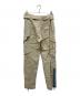 Jean Paul Gaultier homme (ジャンポールゴルチェオム) ベルト付きジップデザインカーゴパンツ ベージュ サイズ:46：25000円