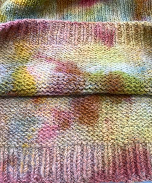 Mcmachan Woolen（マクマーンウーレン）mcmachan woolen (マクマーンウーレン) タイダイニット ブラウン サイズ:Freeの古着・服飾アイテム