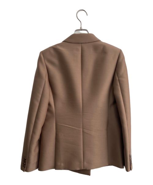 CYCLAS（シクラス）CYCLAS (シクラス) シルク混ダブルジャケット ピンクベージュ サイズ:34の古着・服飾アイテム