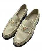 Caminandoカミナンド）の古着「ALMOND TOE PENNY LOAFERS ECRU/アルモンドトエペニーローファーズ」｜ベージュ