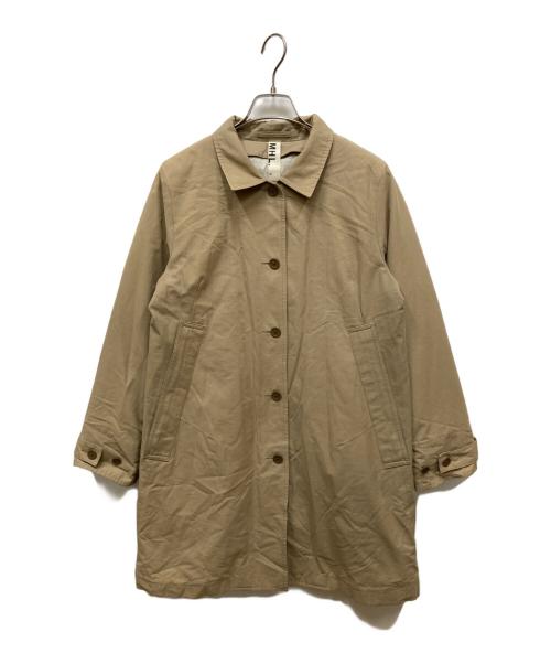 MHL（エムエイチエル）MHL (エムエイチエル) ダウンライナー付ステンカラーコート ベージュ サイズ:Lの古着・服飾アイテム