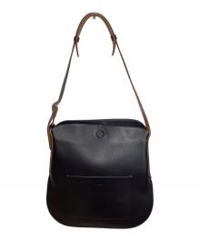 MARROW（マロウ）の古着「レザーショルダーバッグ」｜ブラック