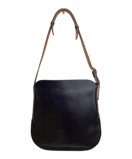 MARROW（マロウ）MARROW (マロウ) レザーショルダーバッグ ブラックの古着・服飾アイテム