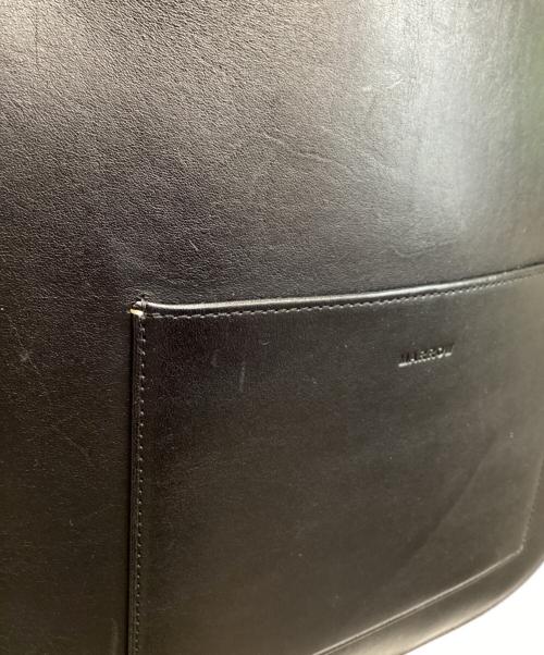 MARROW（マロウ）MARROW (マロウ) レザーショルダーバッグ ブラックの古着・服飾アイテム