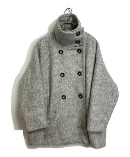 COLLAGE GALLARDAGALANTE（コラージュ ガリャルダガランテ）COLLAGE GALLARDAGALANTE (コラージュ ガリャルダガランテ) シャギーコート　ゆったり　ビックシルエット グレー サイズ:FREEの古着・服飾アイテム