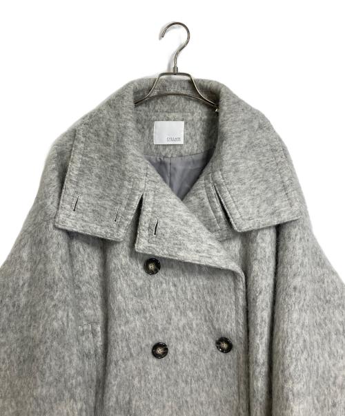 COLLAGE GALLARDAGALANTE（コラージュ ガリャルダガランテ）COLLAGE GALLARDAGALANTE (コラージュ ガリャルダガランテ) シャギーコート　ゆったり　ビックシルエット グレー サイズ:FREEの古着・服飾アイテム