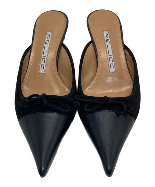 PELLICO（ペリーコ）PELLICO (ペリーコ) CUORE ミュール ブラック サイズ:37 1/2の古着・服飾アイテム