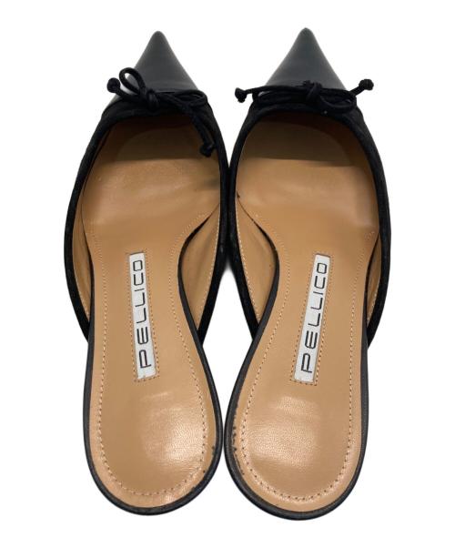 PELLICO（ペリーコ）PELLICO (ペリーコ) CUORE ミュール ブラック サイズ:37 1/2の古着・服飾アイテム