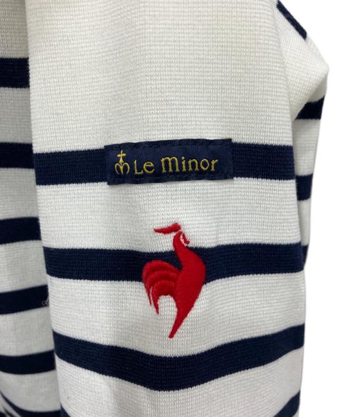le coq sportif（ルコックスポルティフ）le coq sportif (ルコックスポルティフ) Le minor (ルミノア) スキッパーボーダーシャツ ホワイト サイズ:MLの古着・服飾アイテム